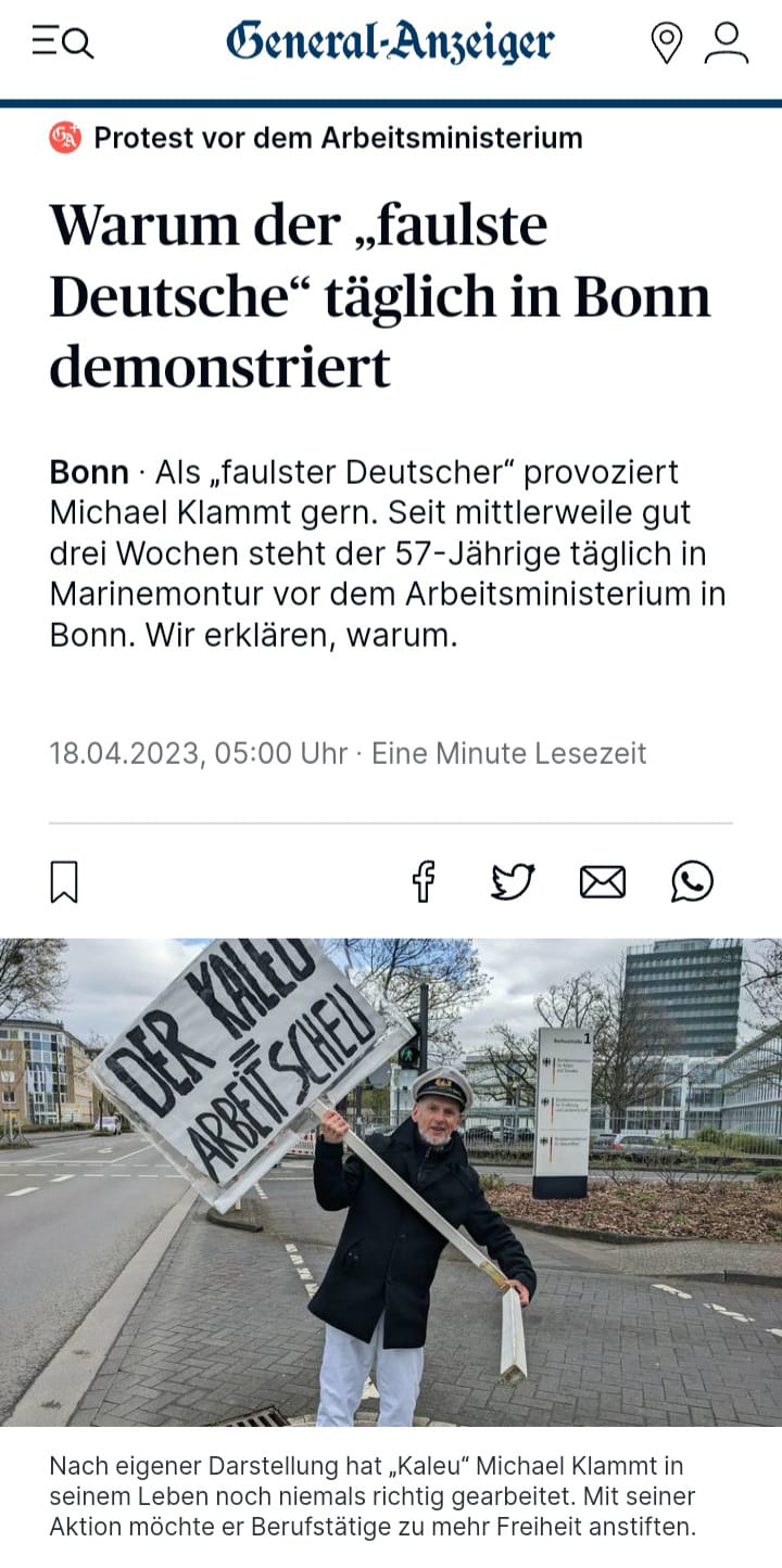 General - Anzeiger Bonn als Artikel in der Zeitung am 18.04.23